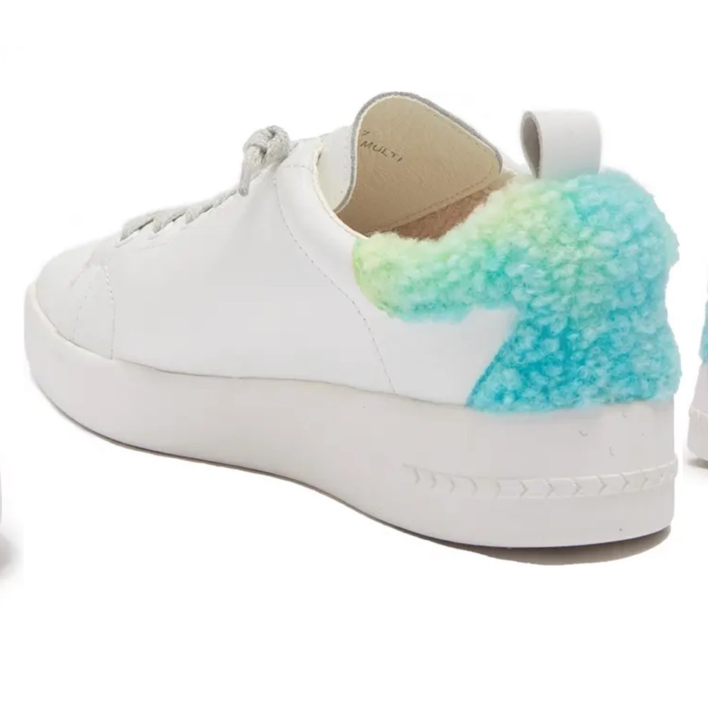 VINTAGE HAVANA Destiny Tie Dye Faux Fur Detail Sneaker Size 8 - Picture 3 of 10